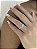 Anel corrente cravejada • folheado a prata - Imagem 1