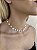 Choker pérola redonda • folheado a ouro - Imagem 3