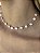 Choker pérola redonda • folheado a ouro - Imagem 2