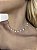 Choker pérola redonda • folheado a ouro - Imagem 1