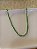Choker navete verde • folheado a prata - Imagem 1