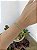 Pulseira navete verde • folheado a prata - Imagem 2