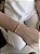 Pulseira trevo gravata • folheado a prata - Imagem 1