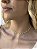 Choker pedras cristal • folheado a ouro - Imagem 1