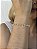 Pulseira pedras cristal • folheado a ouro - Imagem 3