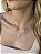 Colar pedra rose cut • folheado a prata - Imagem 3