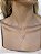 Colar pedra rose cut • folheado a prata - Imagem 1