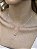 Colar pedra rose cut • folheado a prata - Imagem 5