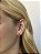 Brinco pedra rose cut • folheado a ouro - Imagem 4