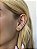 Brinco pedra rose cut • folheado a ouro - Imagem 3