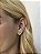 Brinco pedra rose cut • folheado a prata - Imagem 3