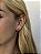 Brinco pedra rose cut • folheado a prata - Imagem 2