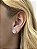 Brinco pedra rose cut 8mm - Imagem 2