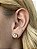 Brinco pedra rose cut 8mm - Imagem 5