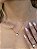 Colar pedra rose cut cristal 8mm - Imagem 4