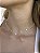 Choker borboleta • folheado a prata - Imagem 3