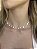 Choker olho grego • folheado a prata - Imagem 1