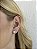 Brinco coração bolinhas • folheado a prata - Imagem 1