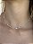 Choker pérola baguete • folheado a prata - Imagem 2