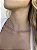 Choker pérola baguete • folheado a prata - Imagem 1