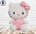 Hello Kitty Pelúcia Rosa 33cm - Imagem 1