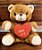 Urso de Pelúcia Amo Vc 32cm - Imagem 3
