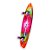 Skate Simulador de Surf Mini to Fly 115x35cm com Eixo Simulador de Surf em Bucha, Rolamentos Mini Logo e Rodas Hondar Juice 65mm 83A - Imagem 2