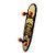 Skate Longboard Tradicional 100x26cm com Eixos Invertidos 160mm, Rodas Hondar Juice  e Rolamentos Reds Bones 100x25cm PEÇA EXCLUSIVA - Imagem 2
