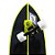 Skate Simulador de Surf Mini to Fly 115x35cm com Base Simuladora de Surf Sistema Mola de Torção, Eixo Intruder 159mm, Eixo Invertido 160mm, Rolamentos Mini Logo e Rodas Chico's 70mm 85A - Imagem 2
