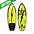 Skate Simulador de Surf Mini to Fly S8 115x35cm com Eixo Simulador de Surf, Eixos Gullwing, Rolamentos Black Sheep e Rodas Chico's 70mm - SEMI NOVO - Imagem 1