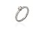 Anel em ouro branco com diamantes - Imagem 1