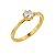 Anel solitário em ouro amarelo com diamante - Imagem 1