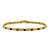 Pulseira em ouro amarelo com diamantes e safiras - Imagem 1