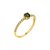 Anel em ouro amarelo com turmalina e diamantes - Imagem 1
