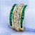 Anel em ouro amarelo com diamantes e esmeraldas - Imagem 1