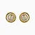 Brinco sol em ouro amarelo com diamantes - Imagem 1