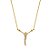 Colar em ouro amarelo e cristo cravejado com diamantes - Imagem 1