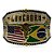 Fivela Longhorn - Bandeira Brasil e EUA - Imagem 3