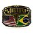 Fivela Longhorn - Bandeira Brasil e EUA - Imagem 1