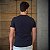 CAMISETA ACOSTAMENTO MC SLIM ALGODÃO AZUL MASCULINA - Imagem 3