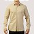CAMISA DESERT MANGA LONGA SLIM LINHO BEGE MASCULINO - Imagem 1