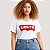 BLUSA LEVIS MANGA CURTA T-SHIRT DE ALGODÃO BRANCO FEMININA - Imagem 1
