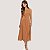 VESTIDO LEZ A LEZ REGATA BEGE DE VISCOSE MIDI FEMININO - Imagem 1