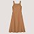 VESTIDO LEZ A LEZ REGATA BEGE DE VISCOSE MIDI FEMININO - Imagem 3