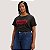 BLUSA LEVIS MANGA CURTA PRETA T-SHIRT ALGODÃO  FEMININA - Imagem 1