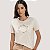 BLUSA LEZ A LEZ MANGA CURTA OFFWHITE T-SHIRT ALGODÃO FEMININA - Imagem 1