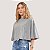 BLUSA COLCCI MC CROPPED OVER SIZE CINZA FEMININA - Imagem 1