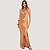 VESTIDO LONGO COM FENDA COLCCI FRENTE ÚNICA DOURADO FEMININO - Imagem 1