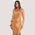 VESTIDO LONGO COM FENDA COLCCI FRENTE ÚNICA DOURADO FEMININO - Imagem 2