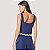 BLUSA SLY REGATA VISCOLINHO AZUL MARINHO FEMININA - Imagem 2